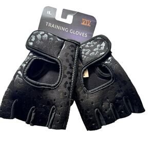 VIV Forward Fitness  Exercise Workout Black  Secure Closure Training Gloves NWT